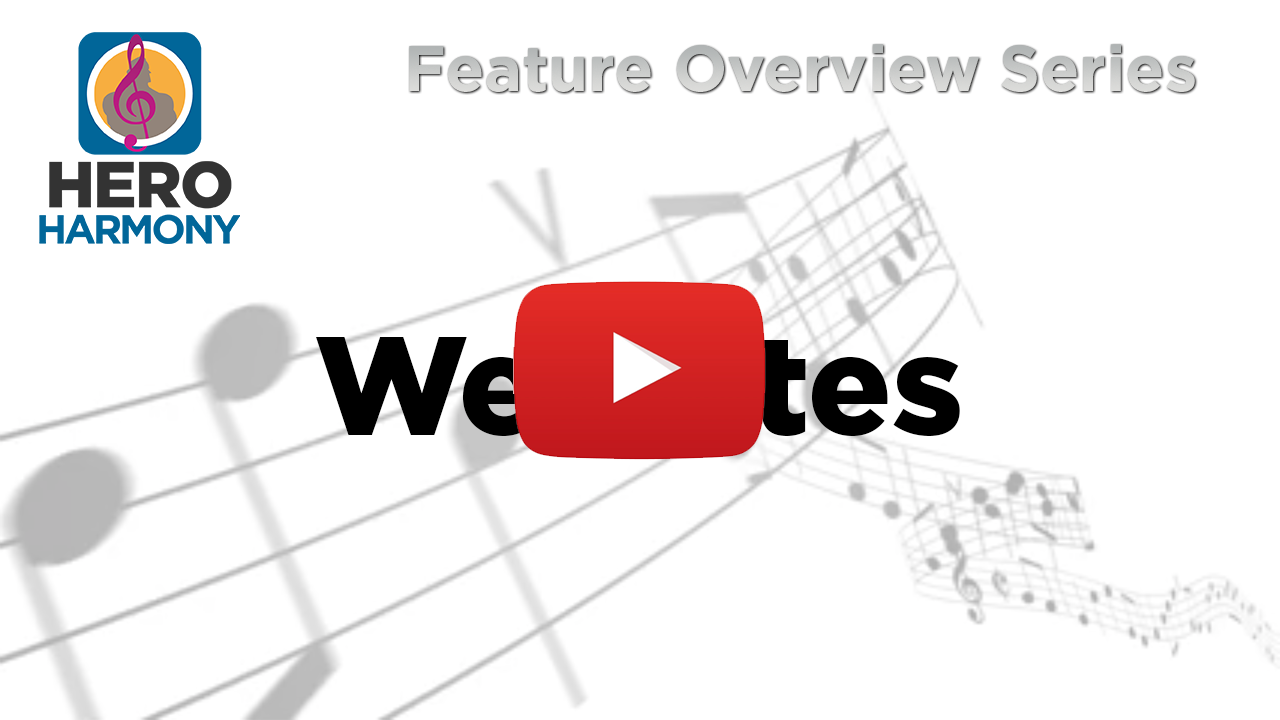 Where can I see a feature overview of Harmony Websites?